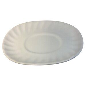 Corelle Coordinates Platter Soneware Oval White Swirl 8.5" x 6"